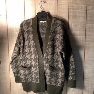 Madewell oversized cozy Cardigan Herringbone